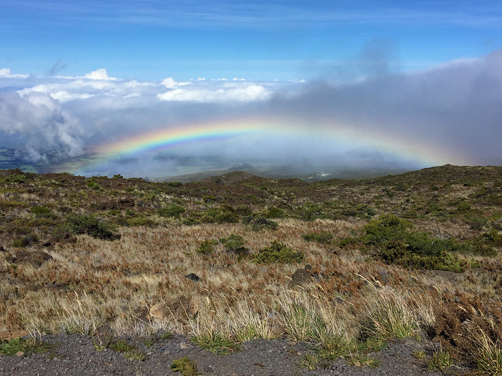 Rainbow In The Clouds Maui Hawaii