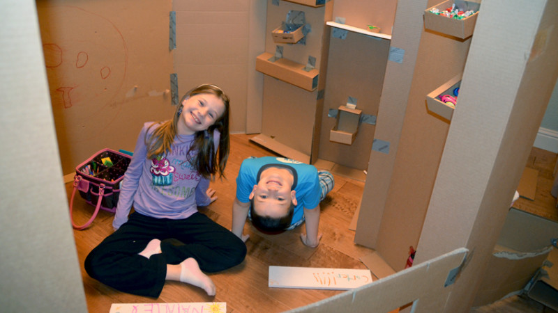Boost Imaginative Play By Building A Cardboard Palace