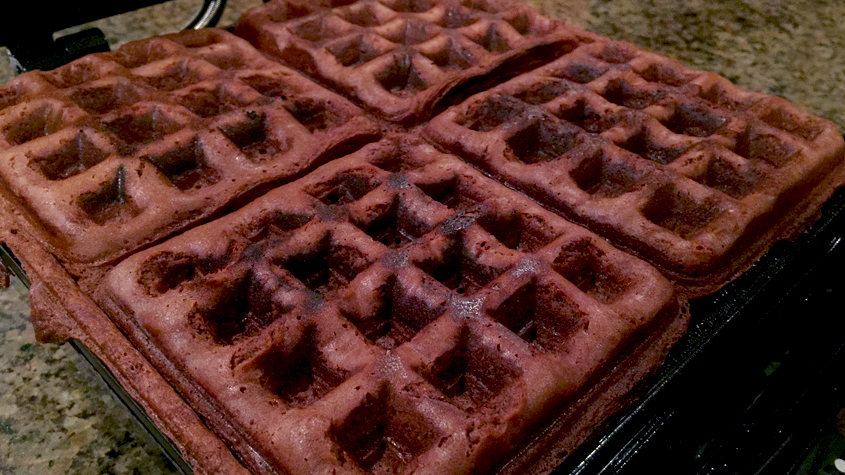 Brownie Batter In Waffle Iron