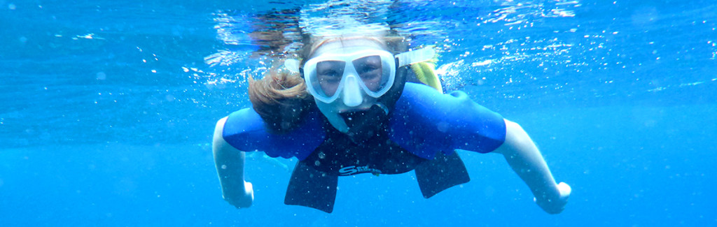 Natalie Bourn Snorkeling At Molokini Crater near Maui, Hawaii