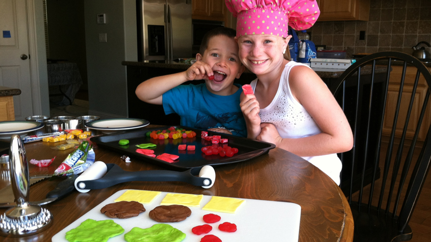 Making a Meal Out Of Candy Food Play Activity For Kids