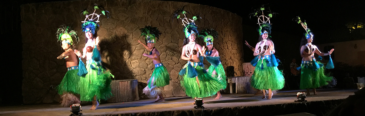 Hula Dancers at the Grand Luau by the Grand Wailea, Maui