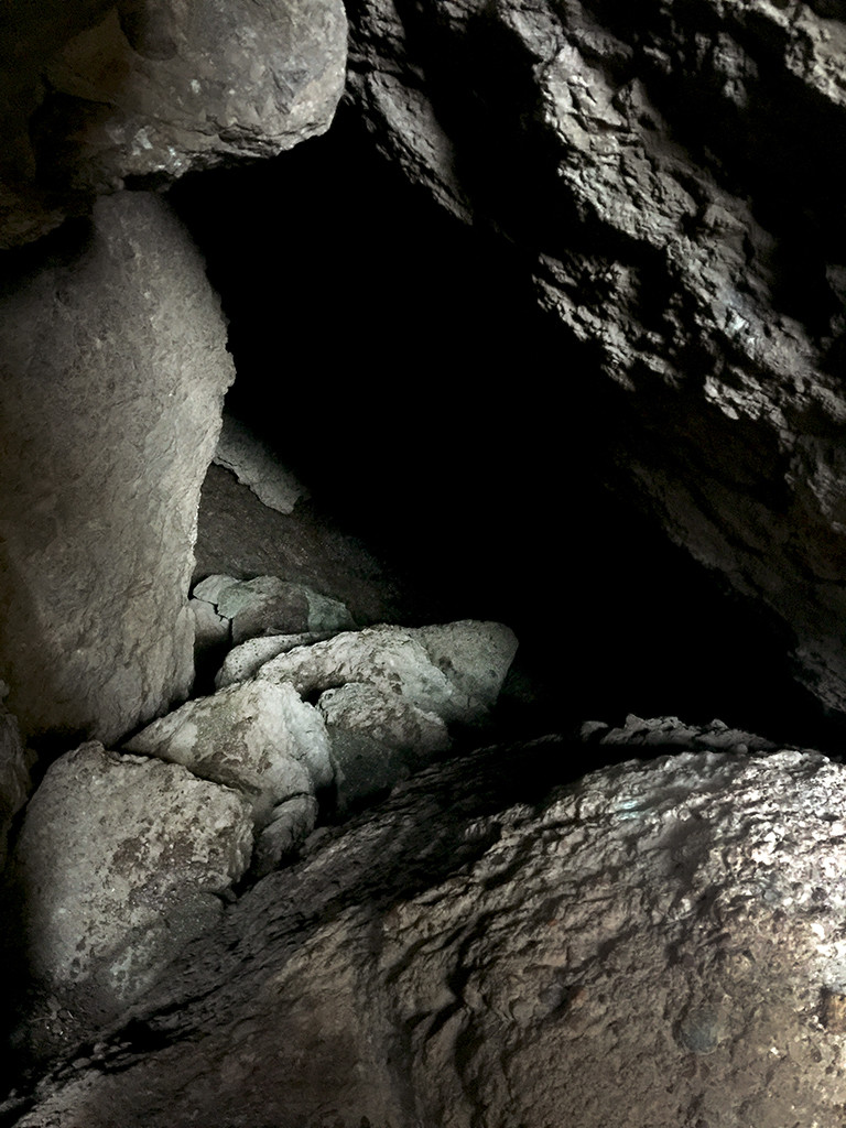 Climbing Out of The First Section of Balconies Cave