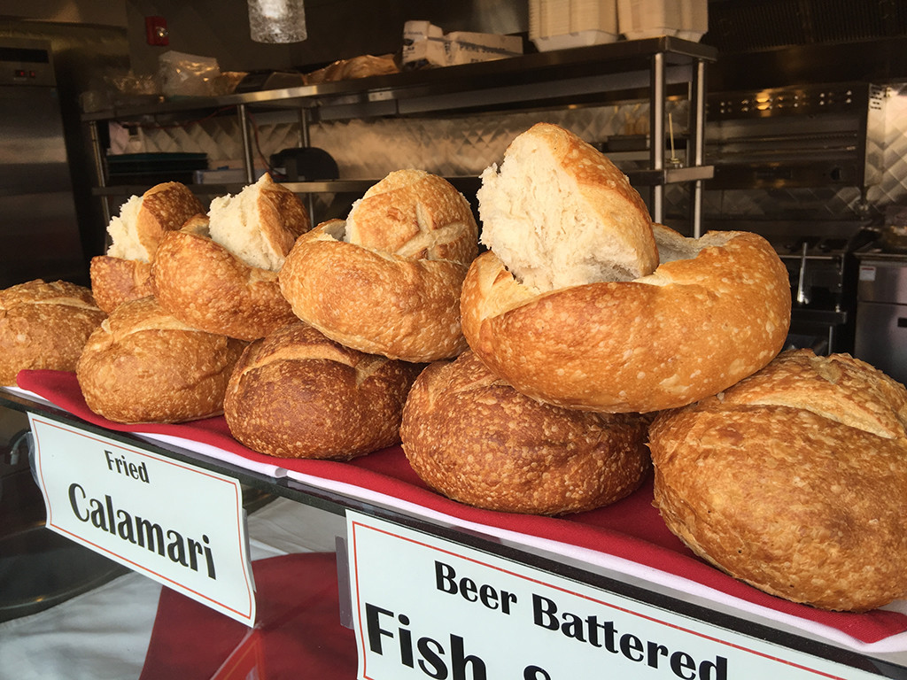 Fresh Fish, Bread, Foods at Fishermans Wharf in Monterey