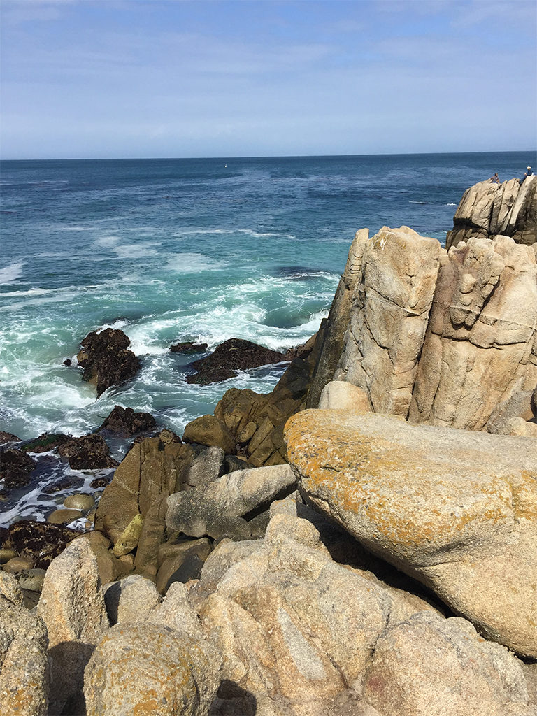 Climbing Roacks and Watching Waves Crash at Lovers Point in Pacific Grove