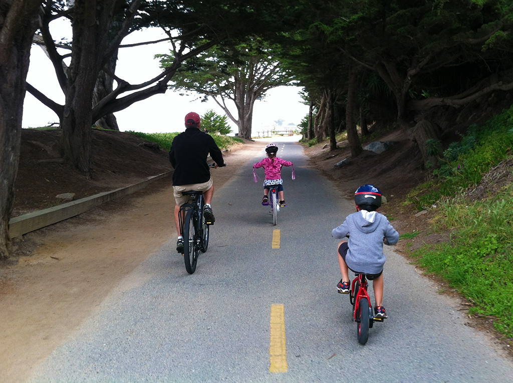 Riding Bikes with Kids On The Monterey Coastal Recreational Trail