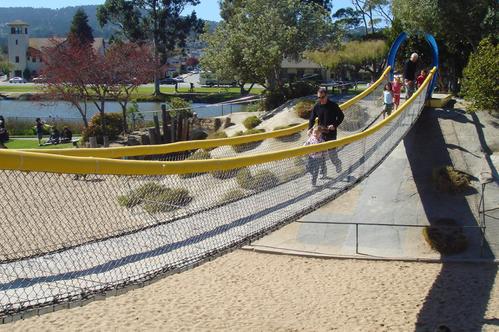 Suspension Bridge Playground at Monterey California