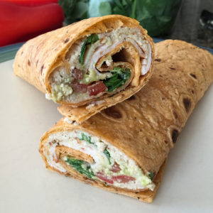 Dairy-Free Cashew Cheese, Turkey, And Vegetable Wraps Recipe