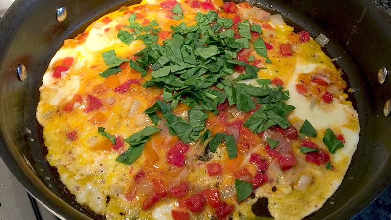Healthy Breakfast Recipe Eggs and Vegetables