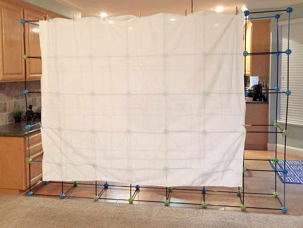 Homemade movie screen