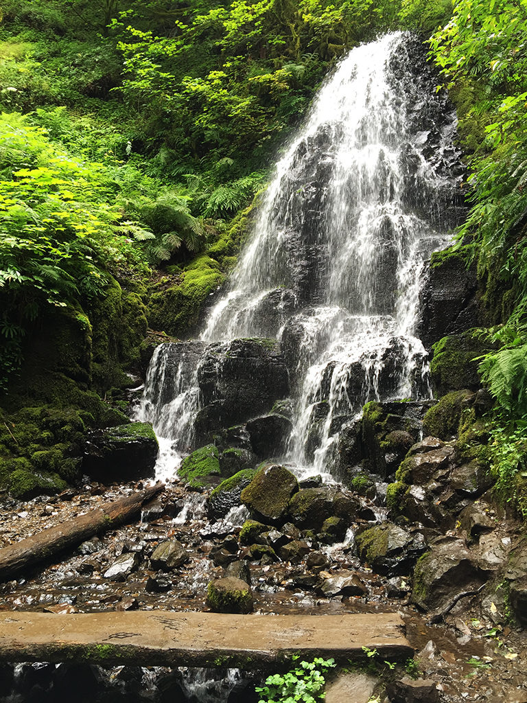 Hiking Through Wahkeena Canyon To Fairy Falls In The Columbia River Gorge