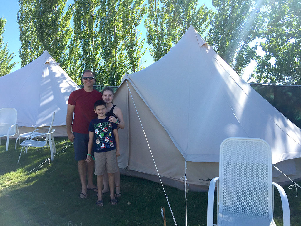 Family Camping At The Gorge Amphitheater in Washington
