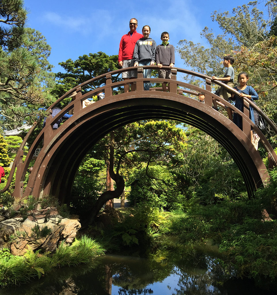 Arch Drum Bridge at The Japanese Tea Garden in San Francisco