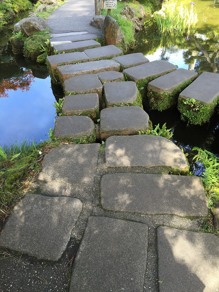 Stone Path Walkway Through Water