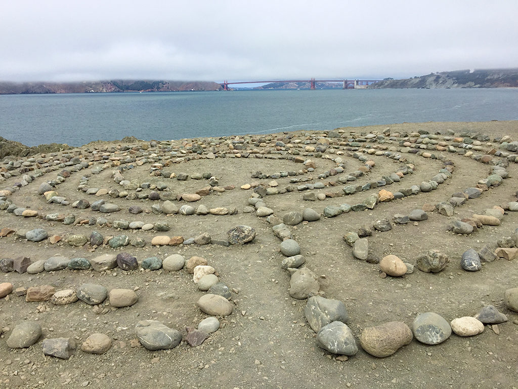 Hidden Labyrinth at Eagle's Point in Lands End, San Francisco