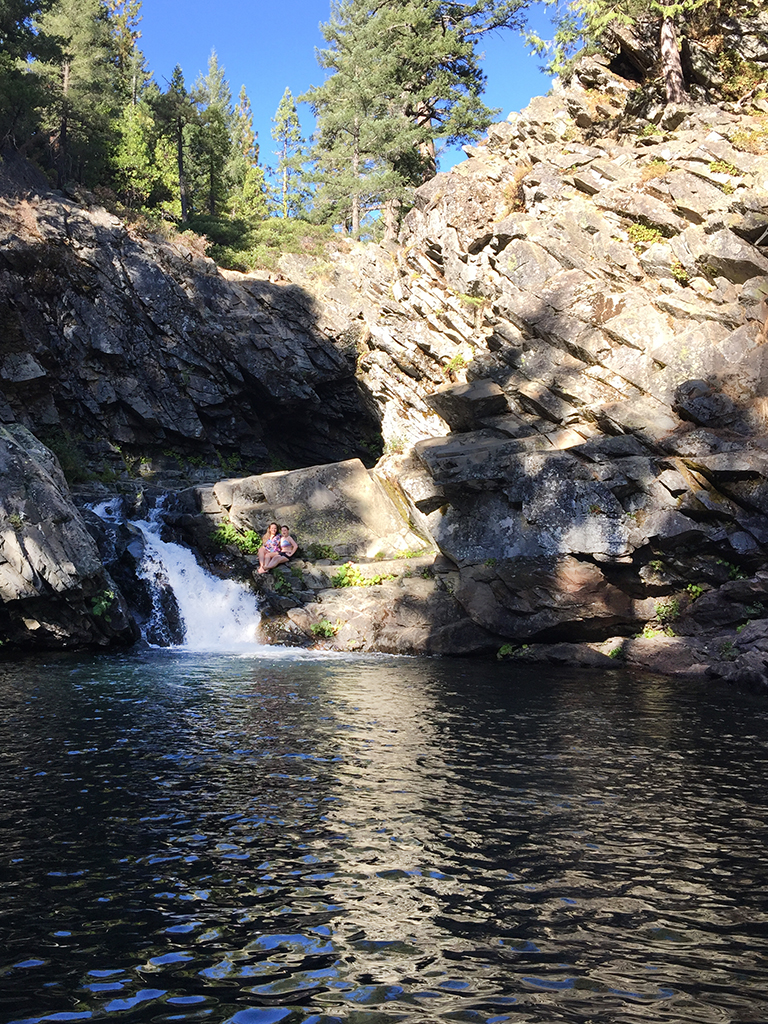 North Fork Falls Waterfall And Swimming Hole At Emigrant Gap