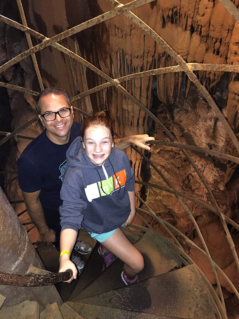 Moaning Cavern ten story spiral staircase