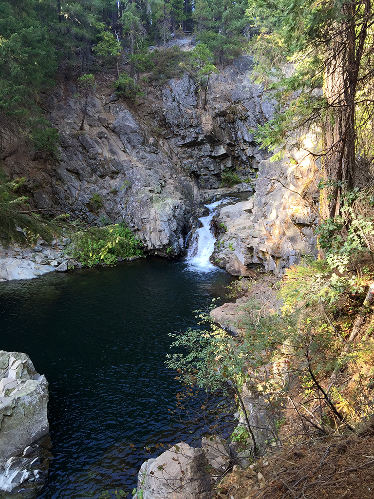 North Fork Falls Waterfall And Swimming Hole At Emigrant Gap