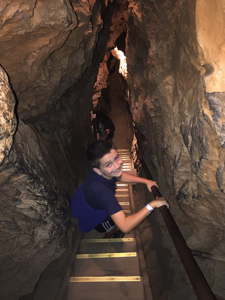 Steep Narrow Staircase into Moaning Cavern