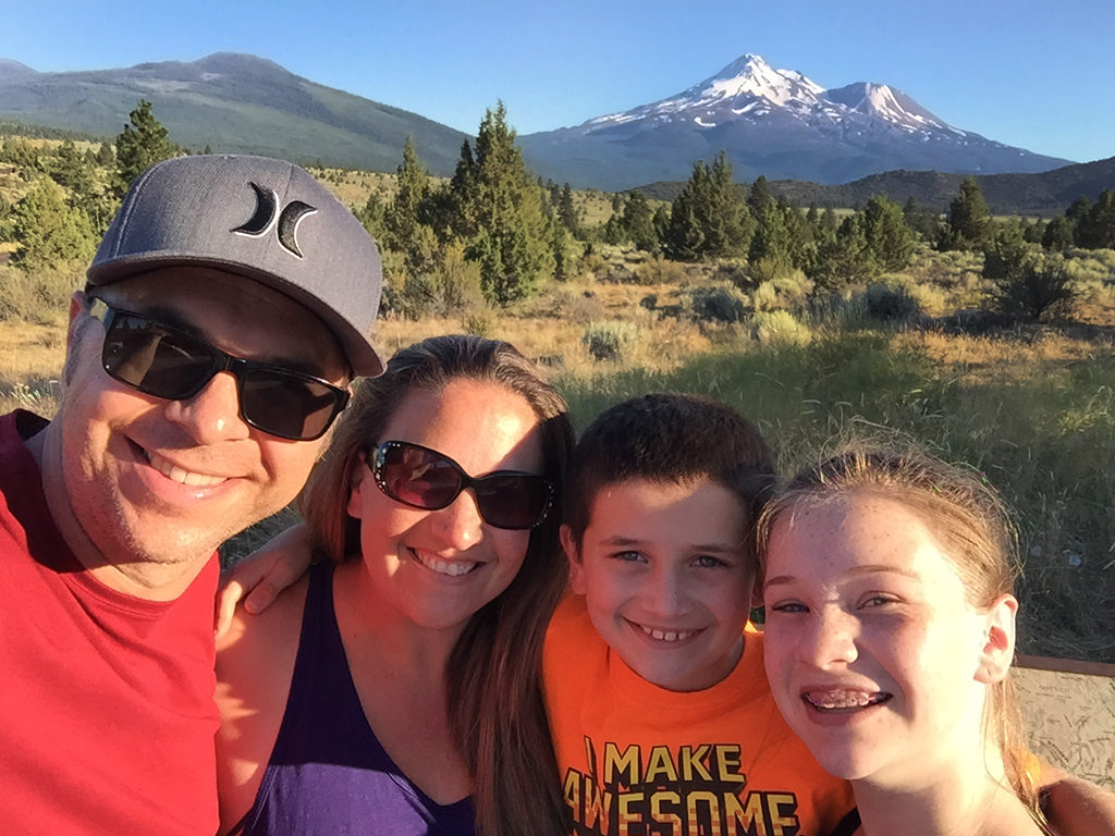 Bourn Family Road Trip I-% Vista Point of Mount Shasta