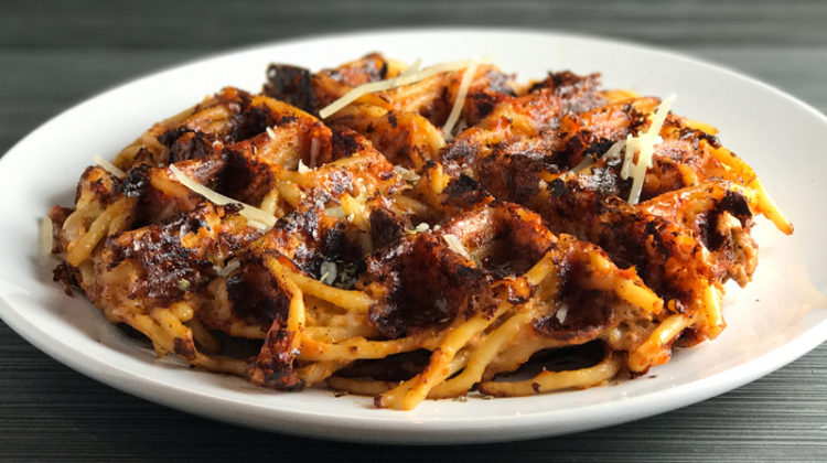 Parmesan Spaghetti Bolognese Waffle Recipe