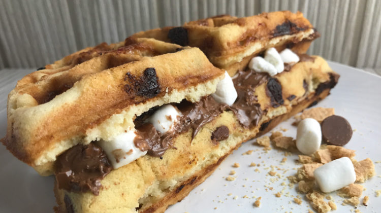 S'mores Waffle Sandwich