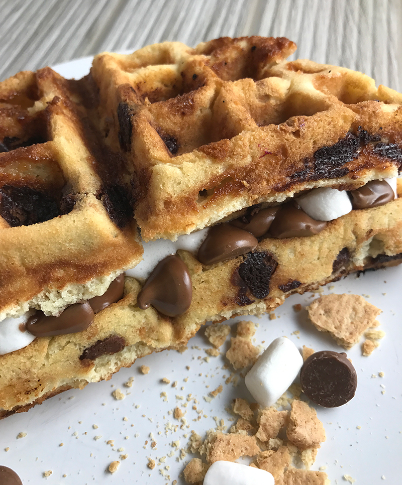 S'mores Waffle Sandwich Recipe