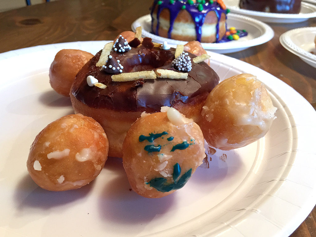 Turtle Doughnut with Donut Holes