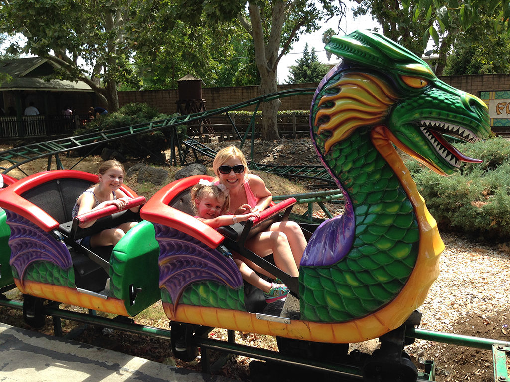 Flying Dragon Rollercoaster at Funderland in William Land Park
