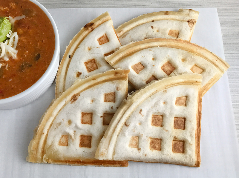 How to make Quesadillas in the Waffle Iron