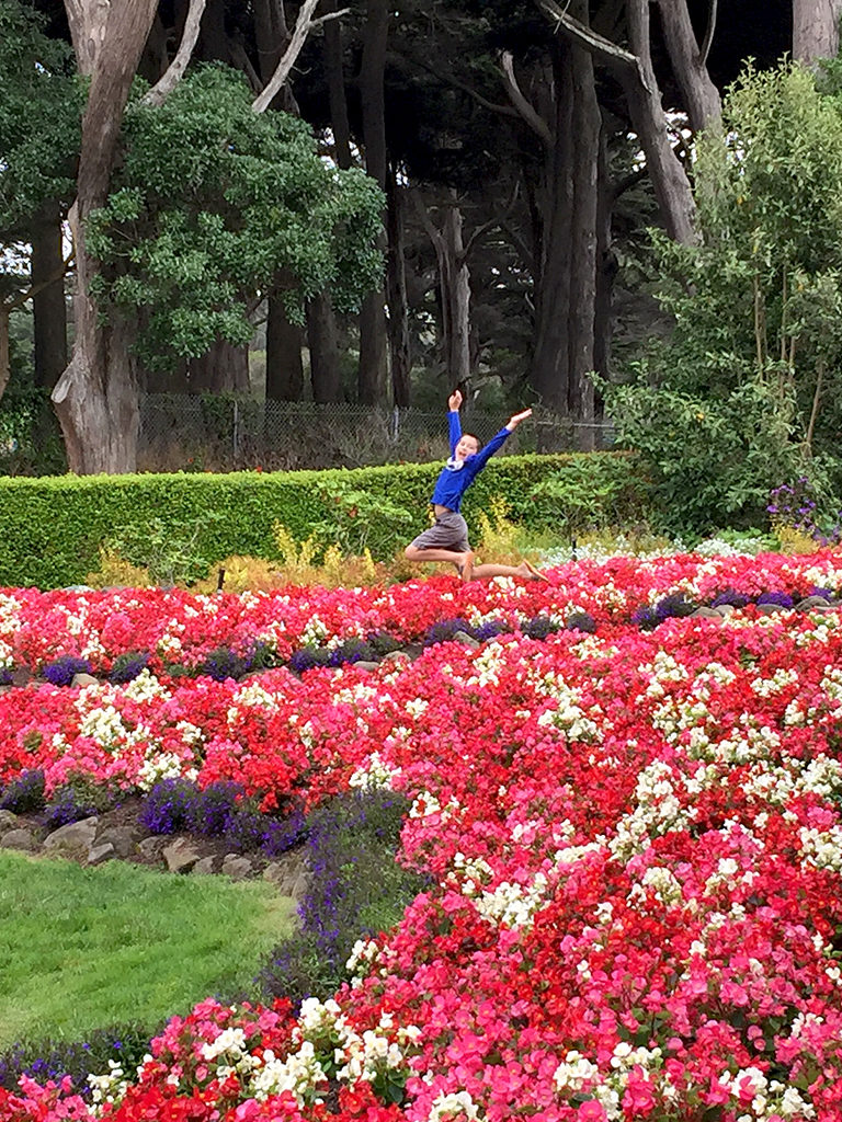 Kids Playing in Golden Gate Parks Gardens