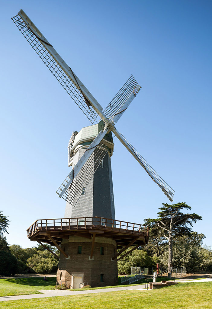 The Murphy Windmill in Golden Gate Park, San Francisco