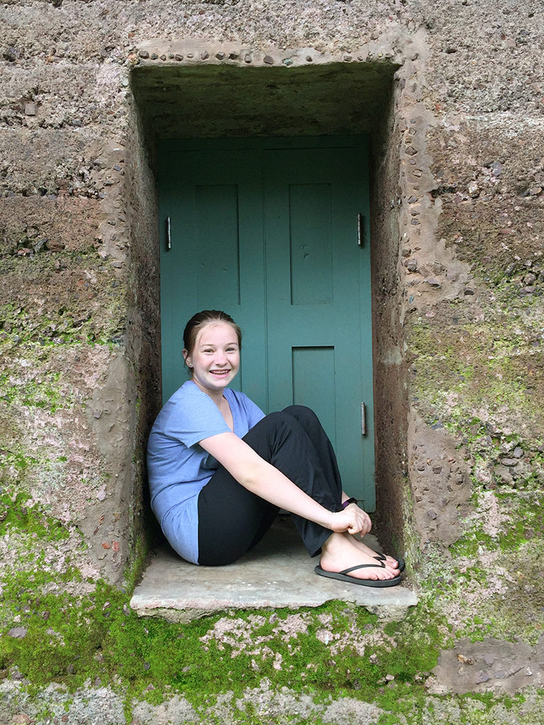 Natalie Bourn Exploring the Murphy Windmill
