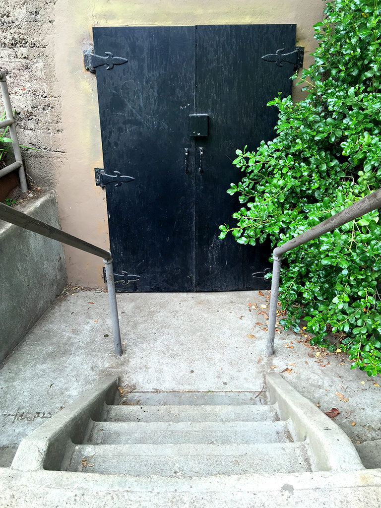 Door into the Dutch Windmill in San Francisco