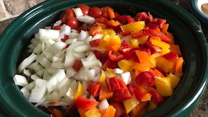 Veggies for Chili Recipe In Slow Cooker