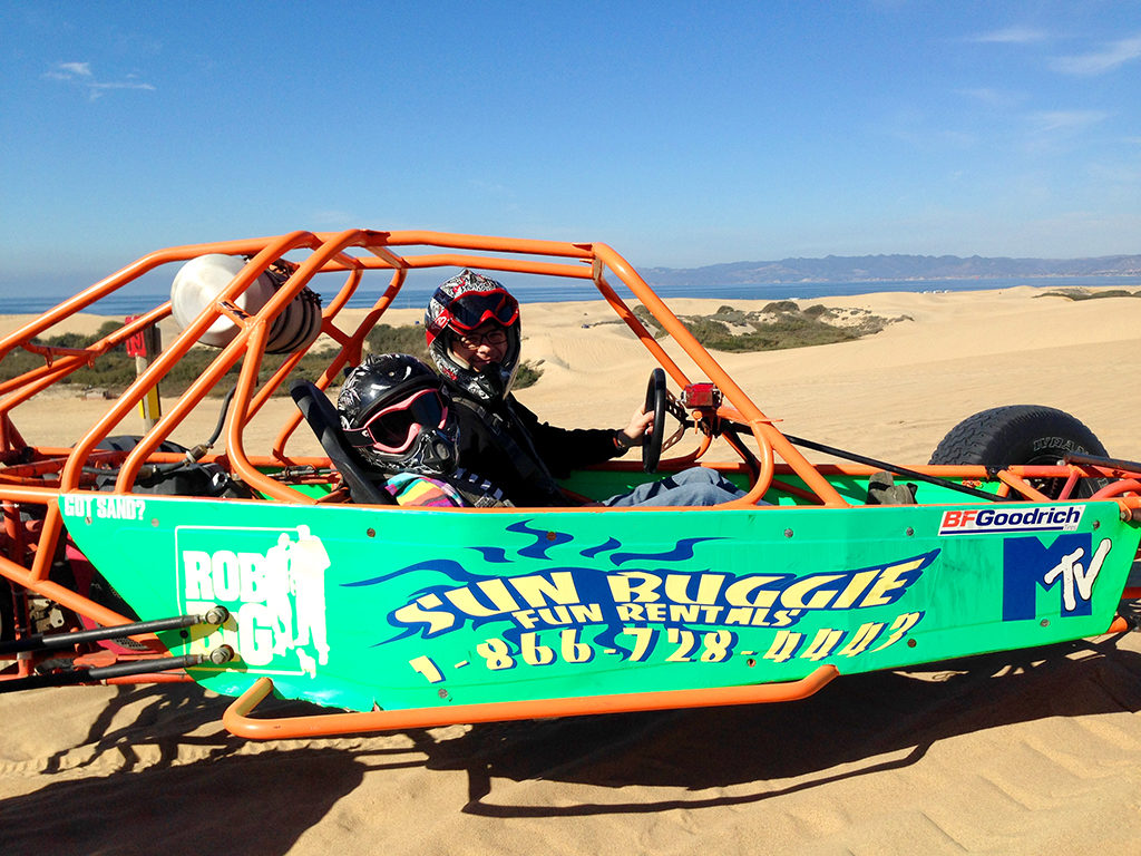 Driving Dune Buggies at Pismo Beach Sand Dunes in California