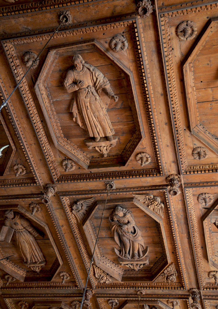 Hearst Castle Carved Wooden Ceiling