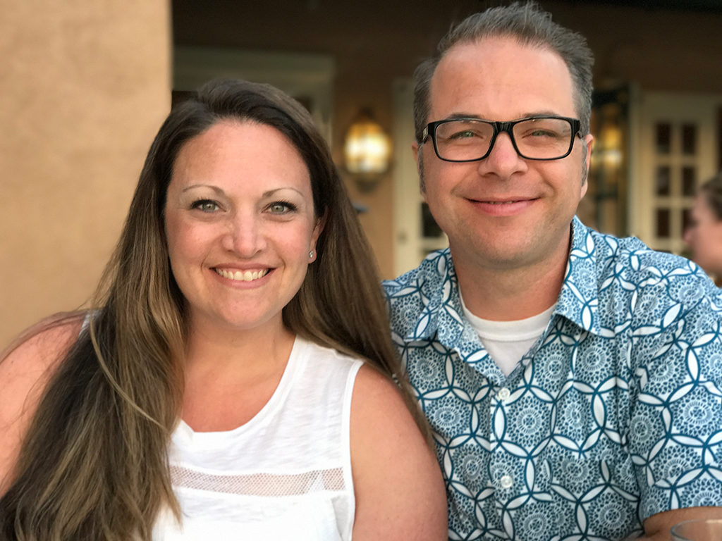 Jennifer Bourn and Brian Bourn in Hawaii