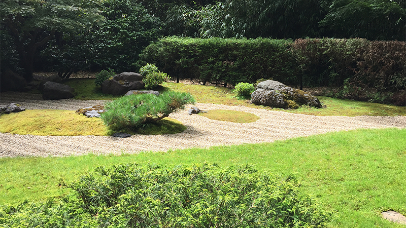 Zen Garden in the Japanese Tea Garden at Golden Gate Park, San Francisco