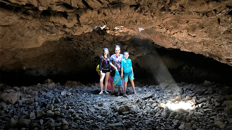 Ancient Hawaiian Lava Tube Shelter at the Mauna Lani Bay Hotel on the Big Island of Hawaii