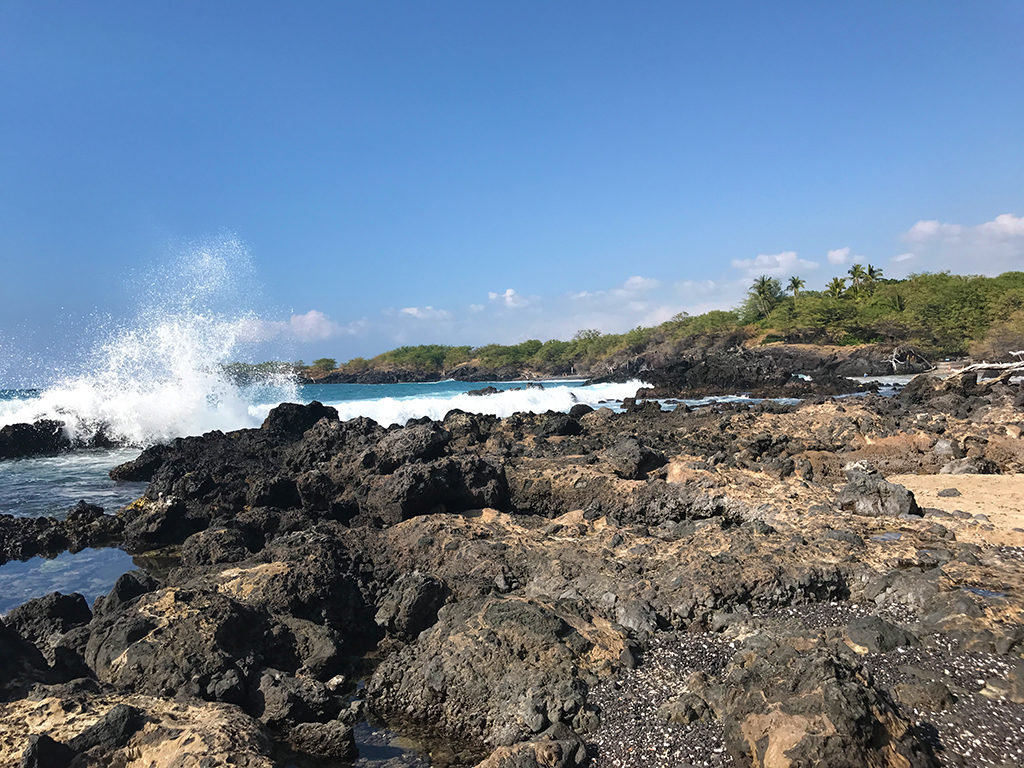 Waialea Bay on the Kohala Coast of the Big Island of Hawaii
