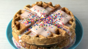 How to Make Cupcake Waffles from Leftover Birthday Party Cupcakes