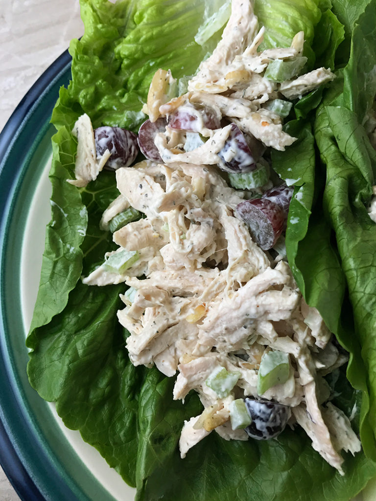 Crunchy Dill Chicken Salad Lettuce Wraps Recipe (Whole30)