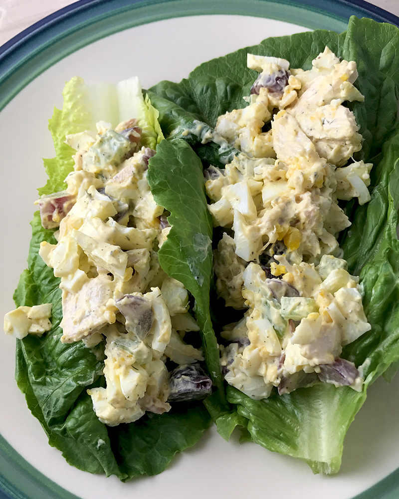 Whole30 Dill Chicken And Egg Salad Lettuce Wraps Recipe