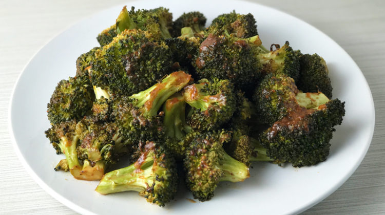 Whole30 Oven Roasted Sweet Barbecue Broccoli