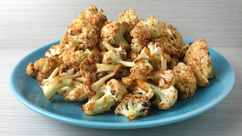 Whole30 Oven Roasted Sweet Barbecue Cauliflower