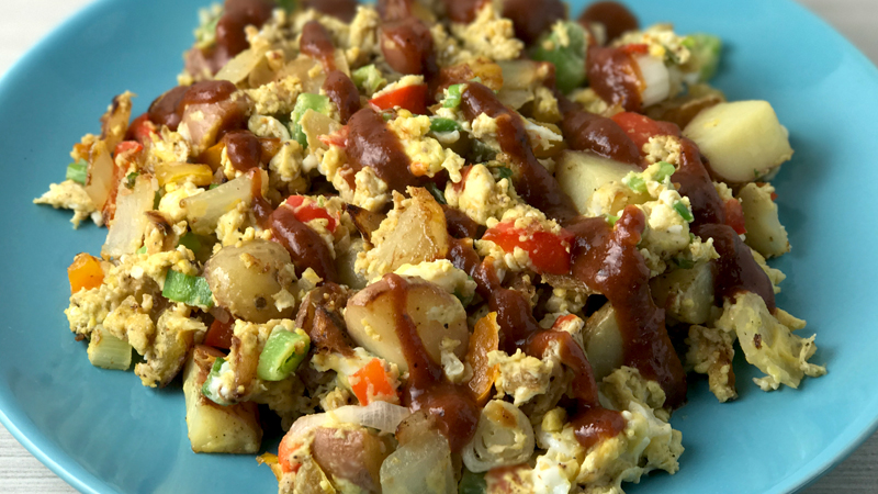 Whole30 Western Barbecue Scrambled Eggs And Potatoes