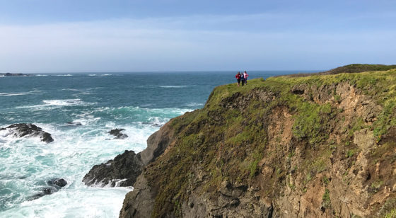 Bourn Family Exploring The Cliffs Of The Russian Gulch Headlands