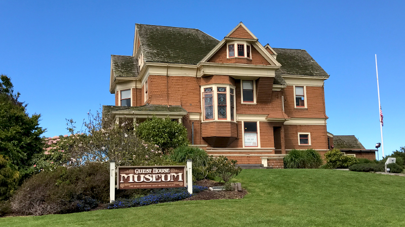 Guest House Museum On Highway 1 In Fort Bragg, California