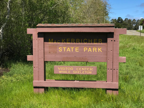 MacKerricher State Park Entrance Sign